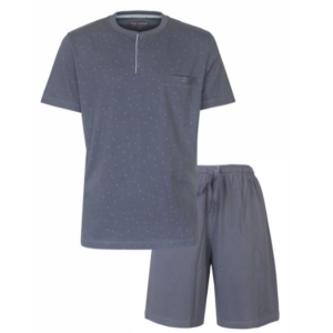 Grijze Pyjama Set Shorts Man